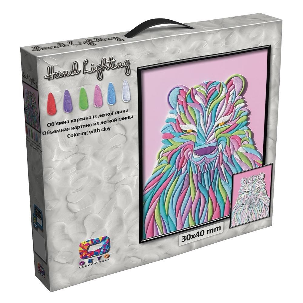 3D Picture From Light Clay Mini kreatív gyurma szett - Medve, 30x30 cm