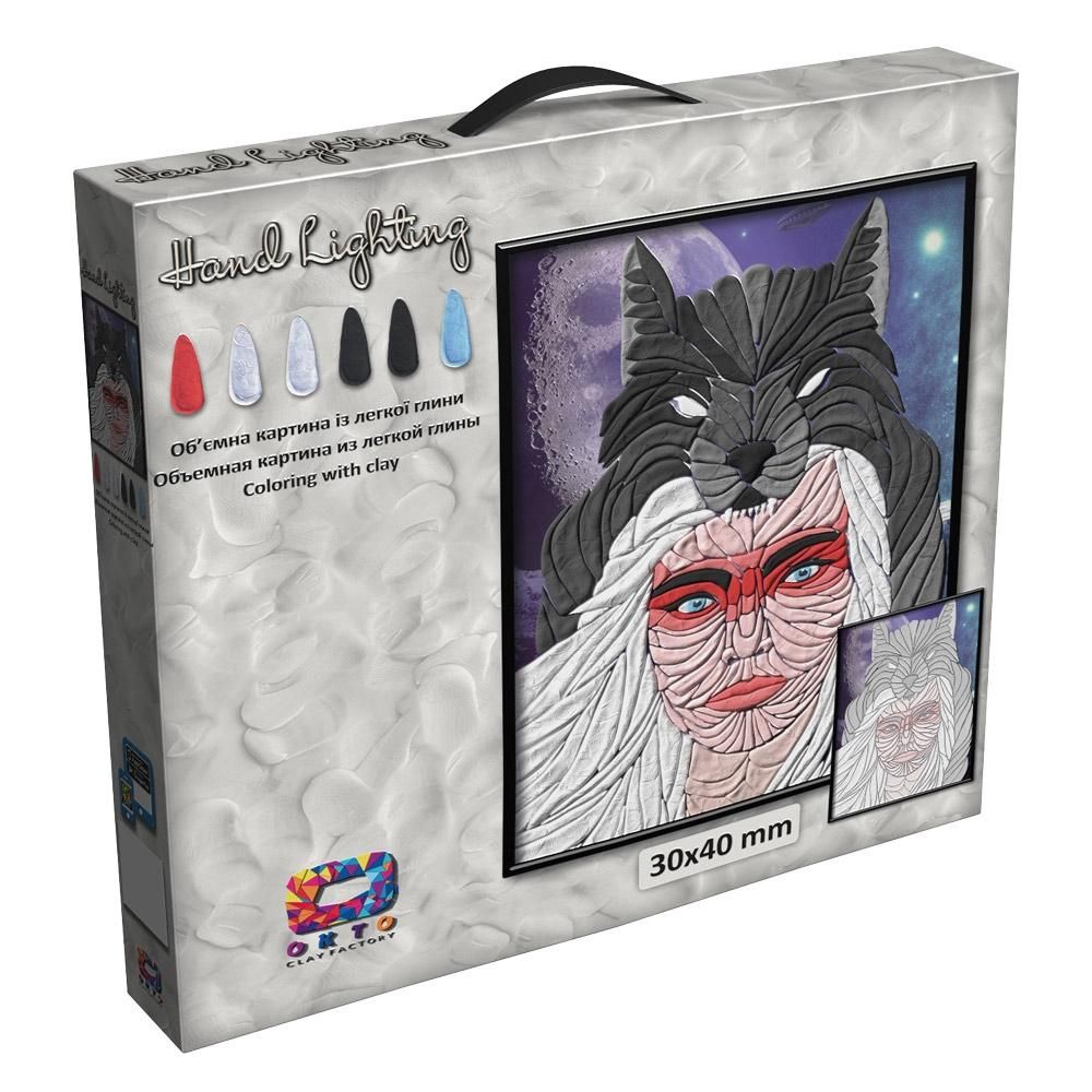 3D Picture From Light Clay Mini kreatív gyurma szett - Sámán, 30x30 cm