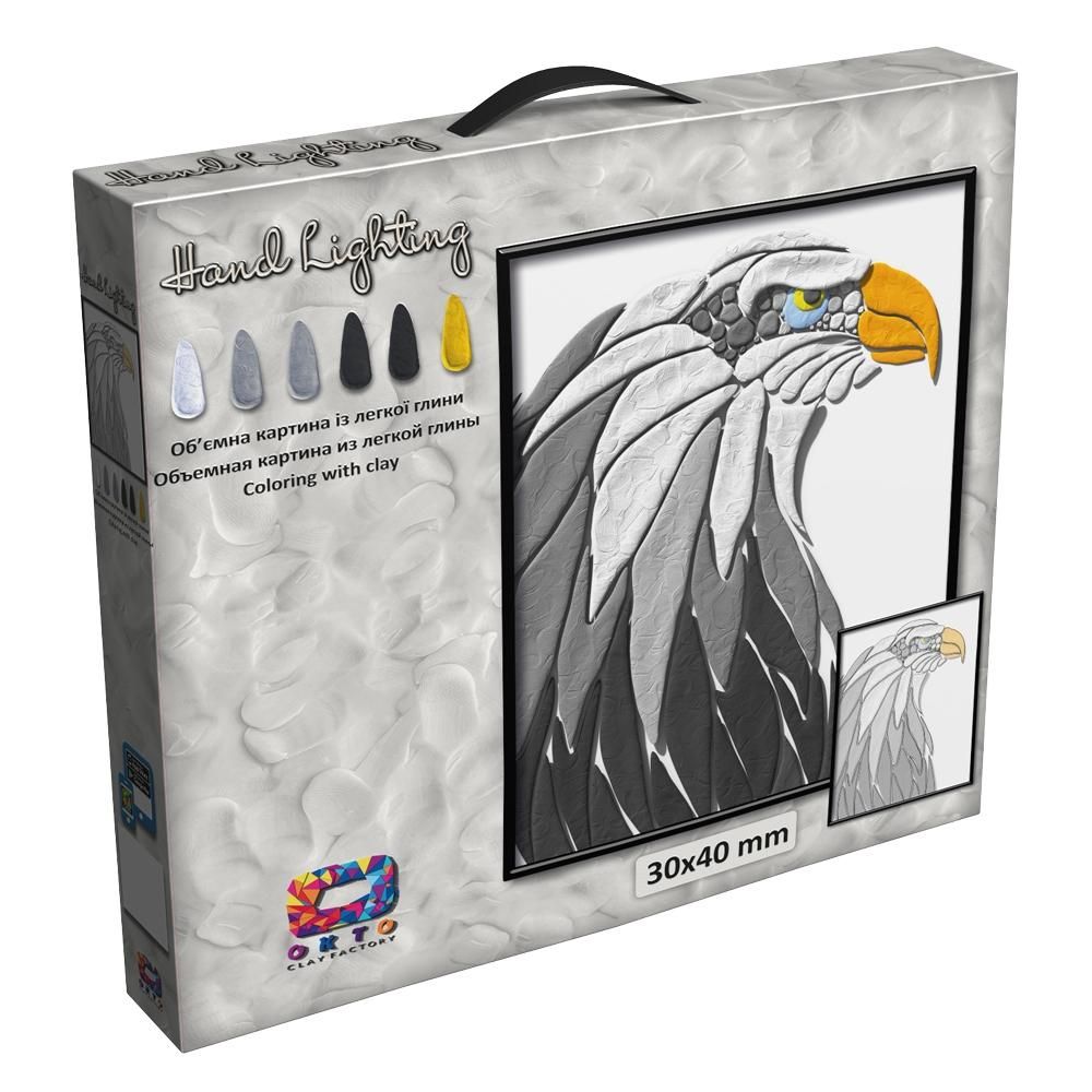3D Picture From Light Clay Mini kreatív gyurma szett - Sas, 30x30 cm