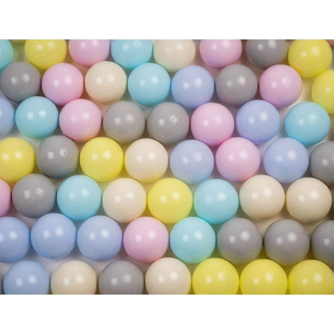 75 mm-es Euro Plus játéklabda 100 db-os kiszerelésben, babaszoba színek