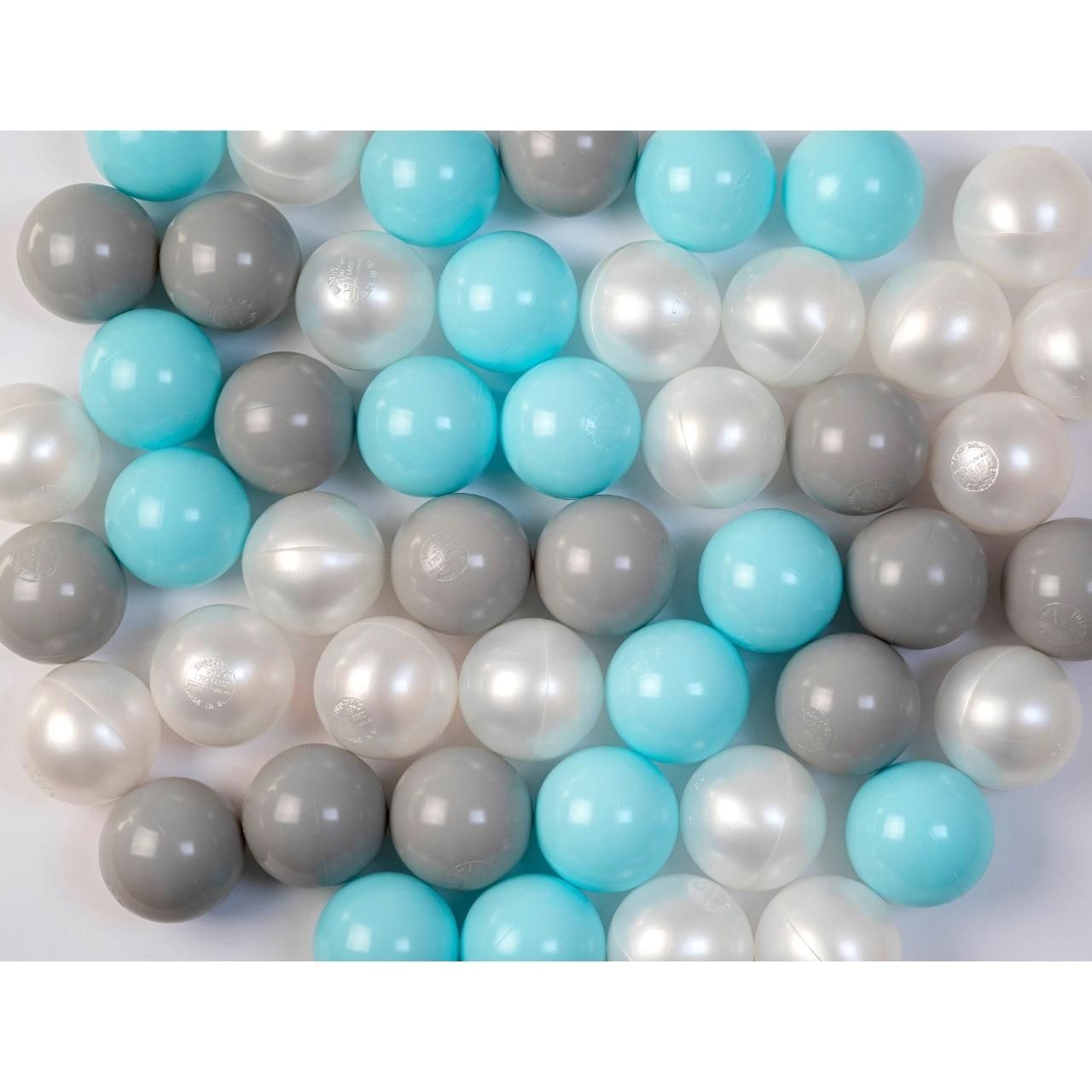 75 mm-es Euro Plus játéklabda 100 db-os kiszerelésben, baby boy fiús színek