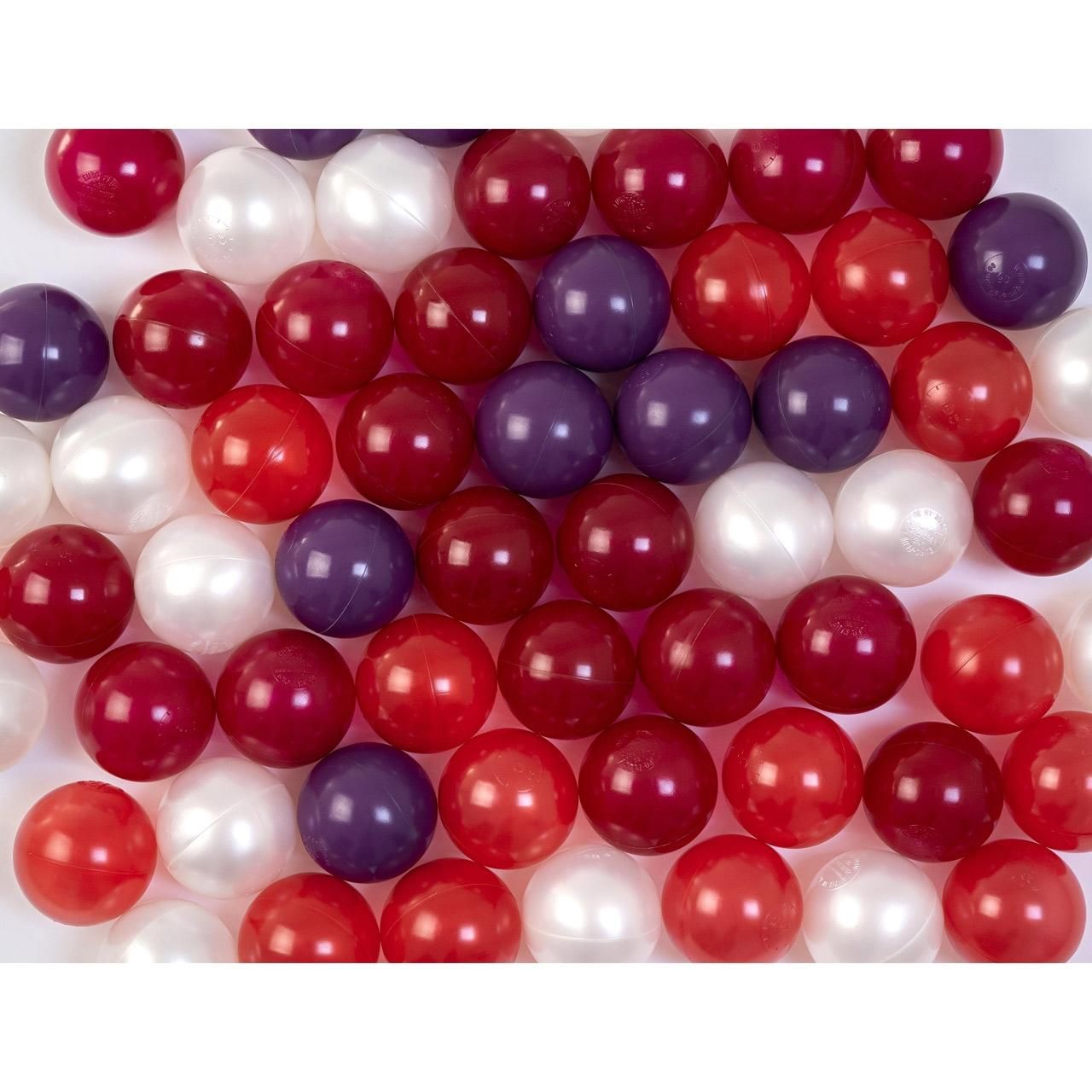 75 mm-es Euro Plus játéklabda 100 db-os kiszerelésben, erdei gyümölcs színek