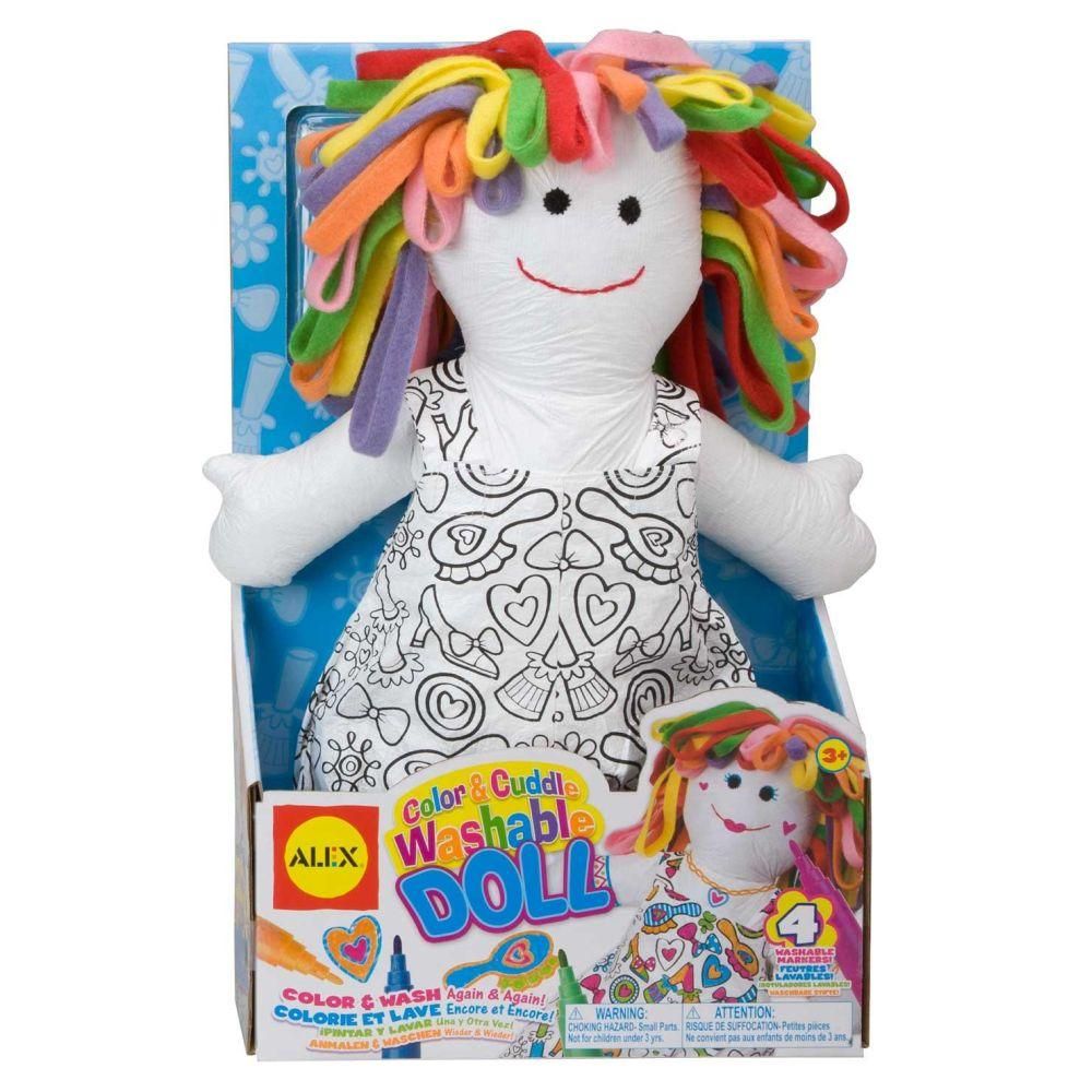 Alex Kiszínezhető-kimosható baba