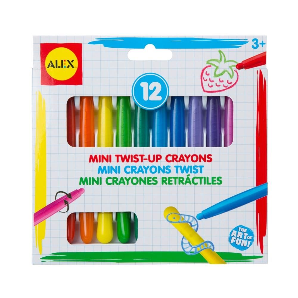 Alex Színes zsírkréta csavaros tartóban mini