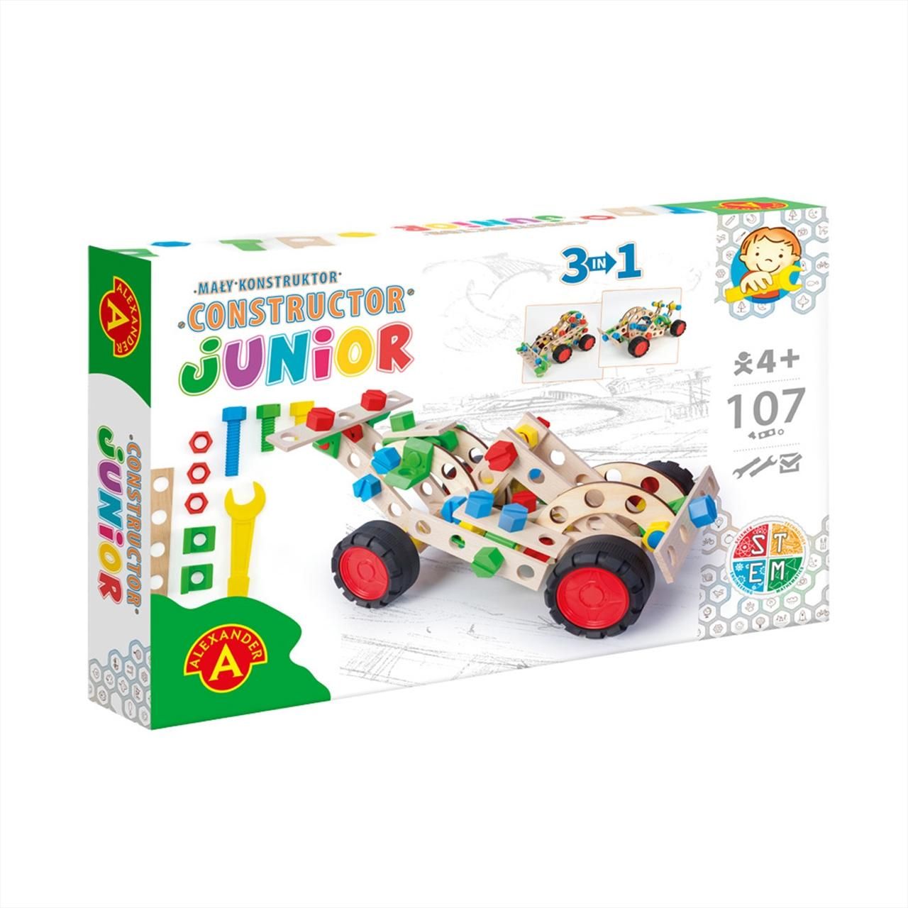 Alexander Toys Contructor Junior 3 az 1-ben - Sportscar építőjáték