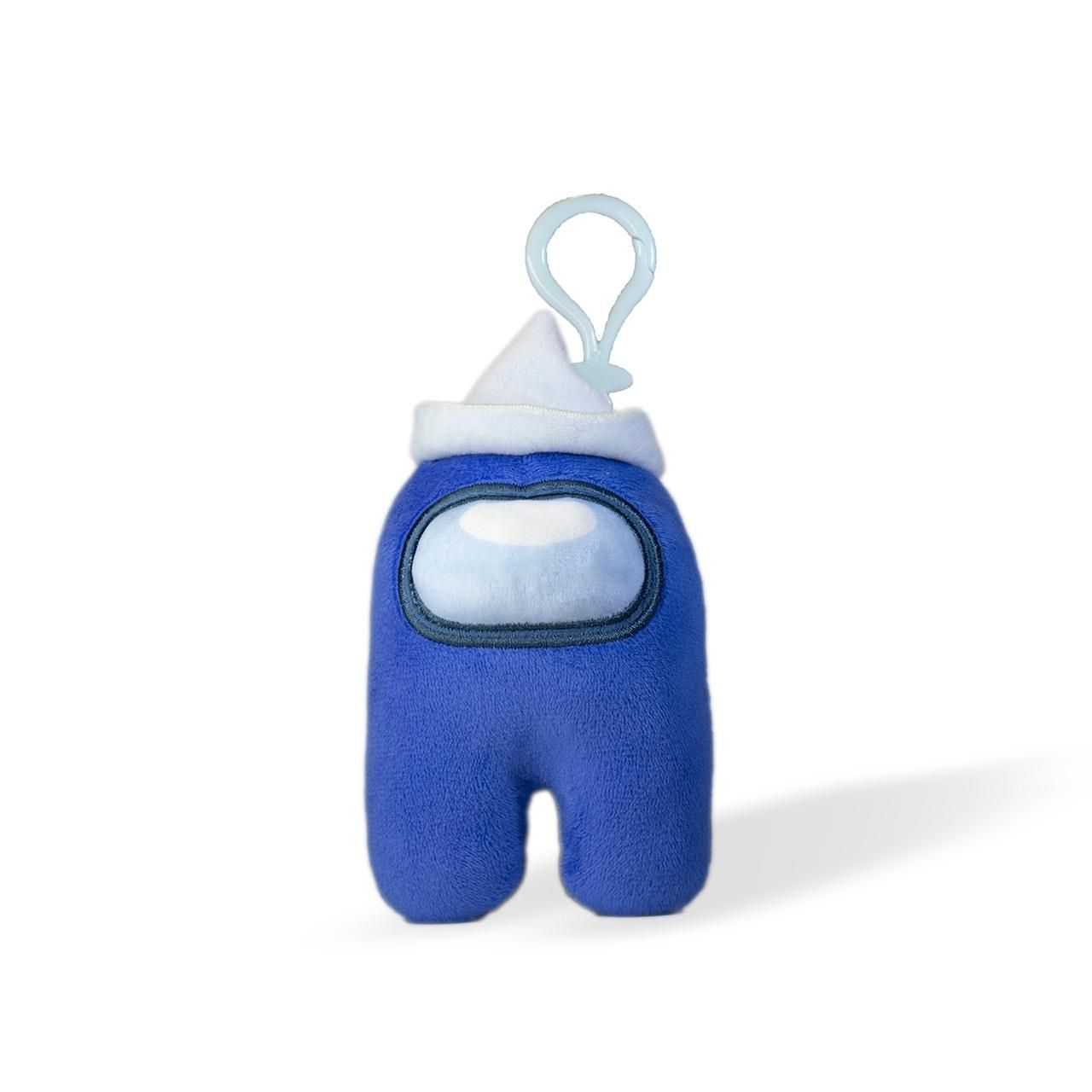 Among Us plüss akasztóval, 13 cm - kék, fehér tengerész sapkával