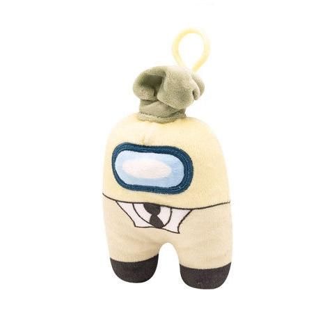 Among Us plüss akasztóval, 13 cm - törtfehér, kuktasapkában