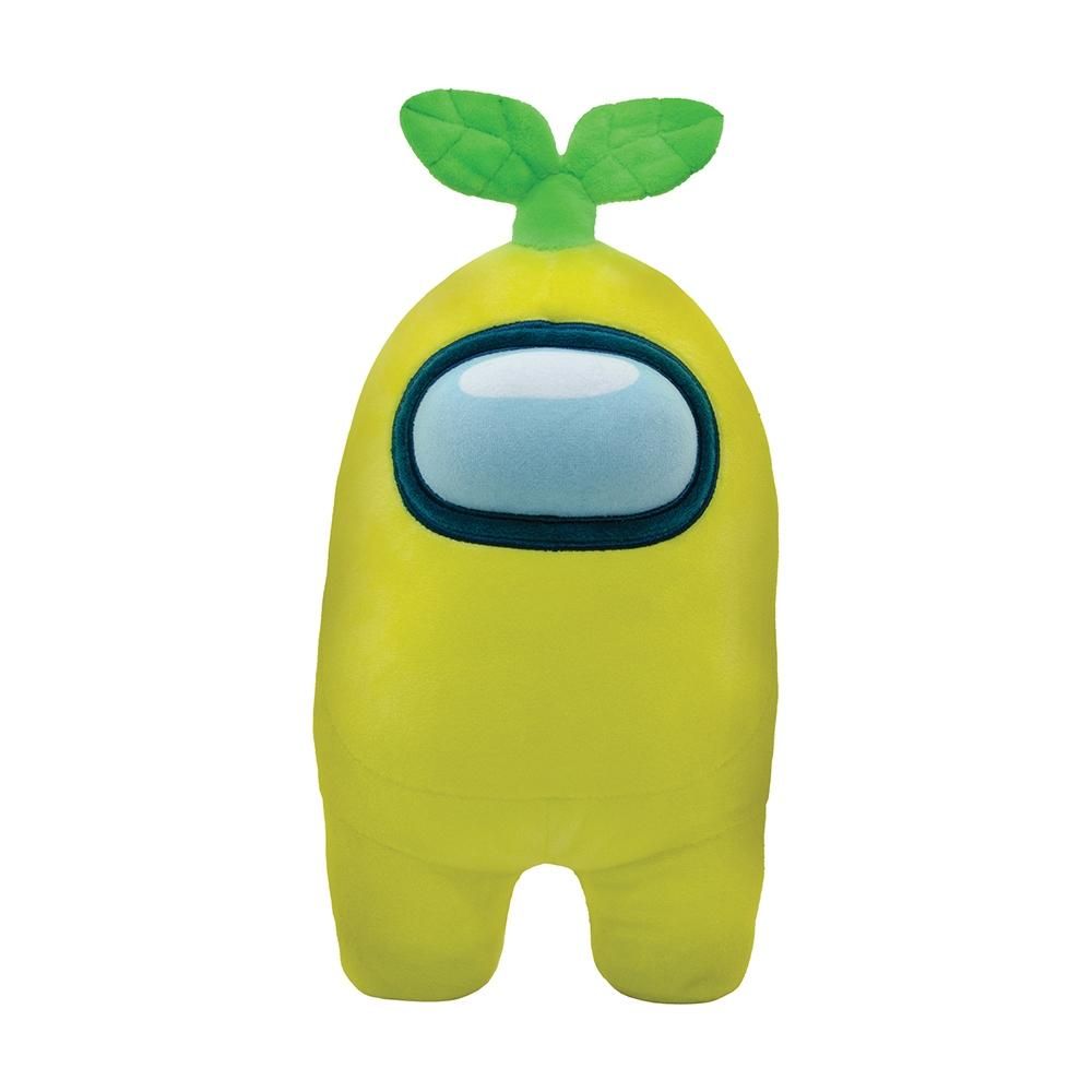 Among Us plüss figura 30 cm - sárga, növénnyel