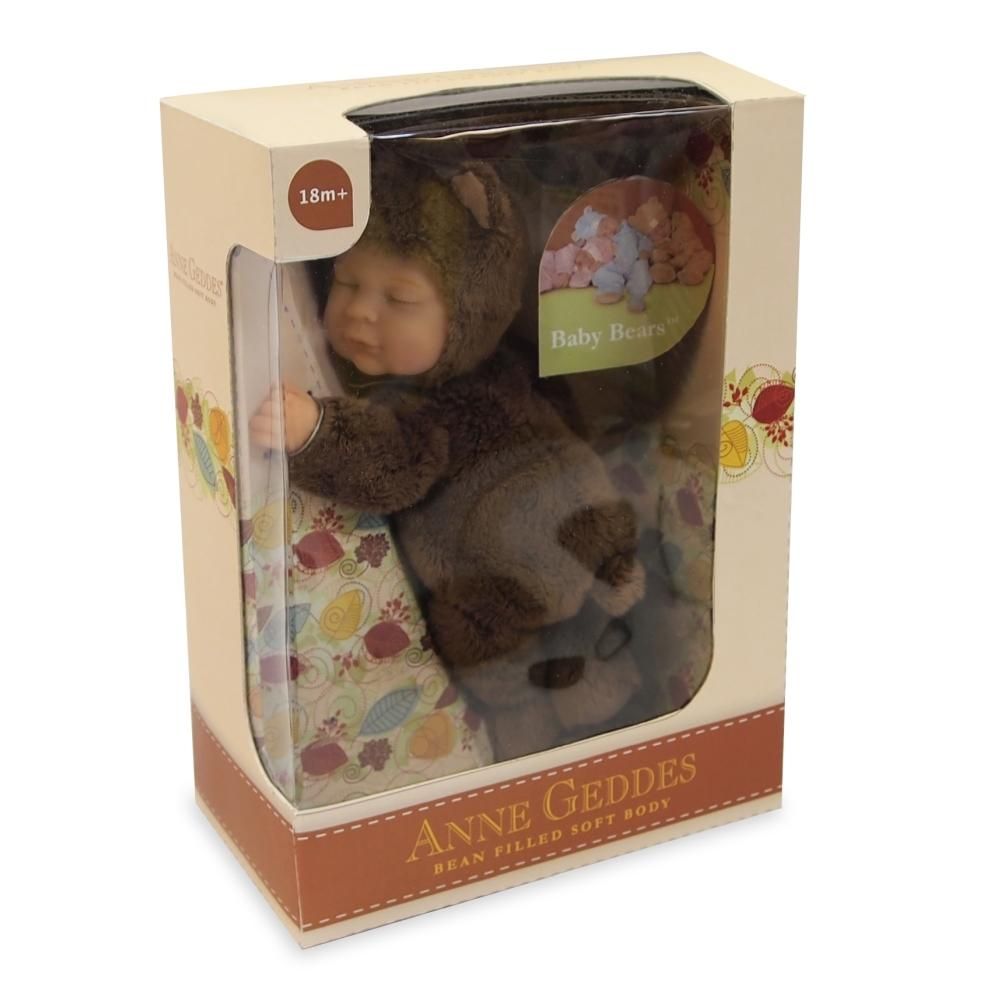Anne Geddes puha testű baba barna maci 23 cm