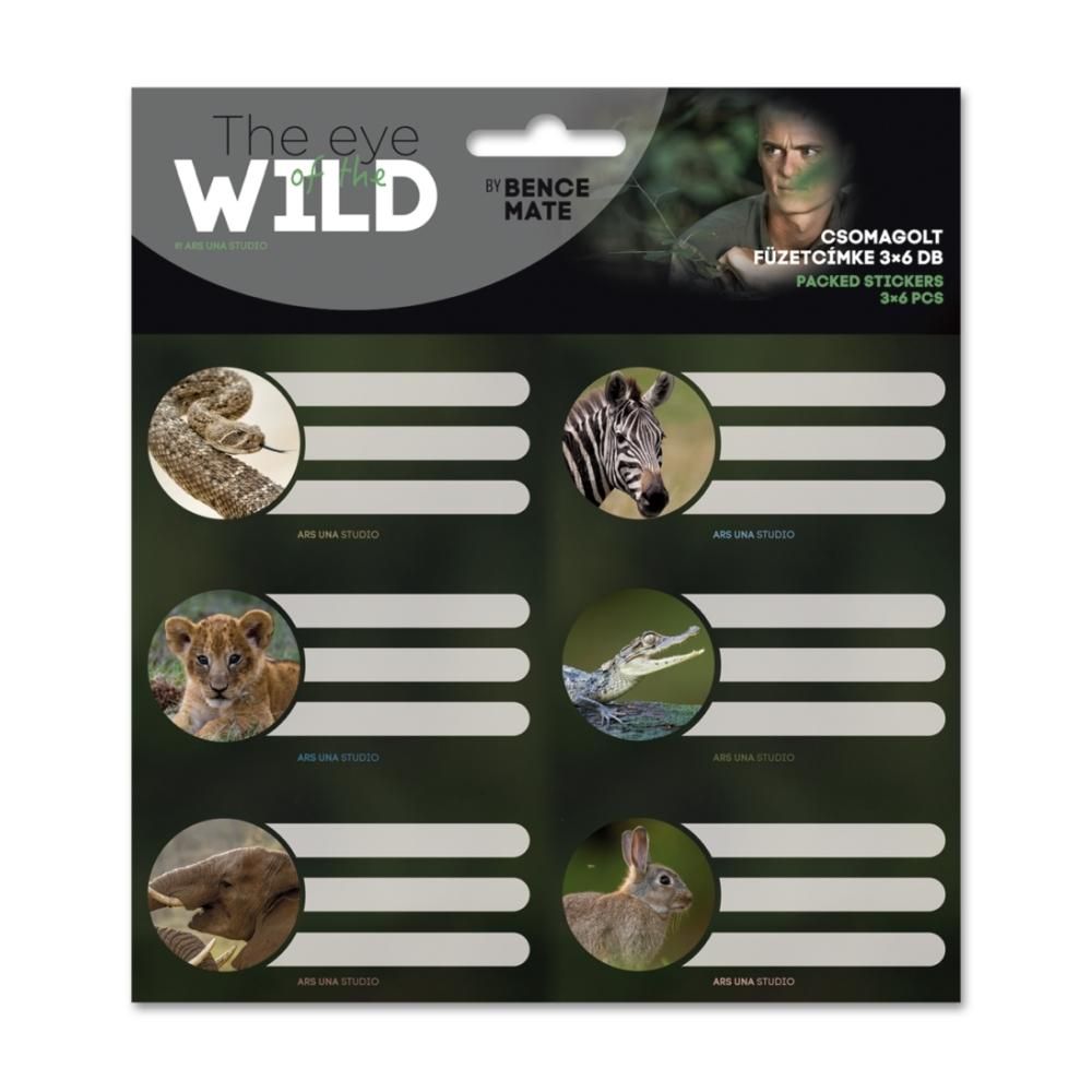 Ars Una The Eye of the Wild 1 csomagolt füzetcímke, 3x6 db-os