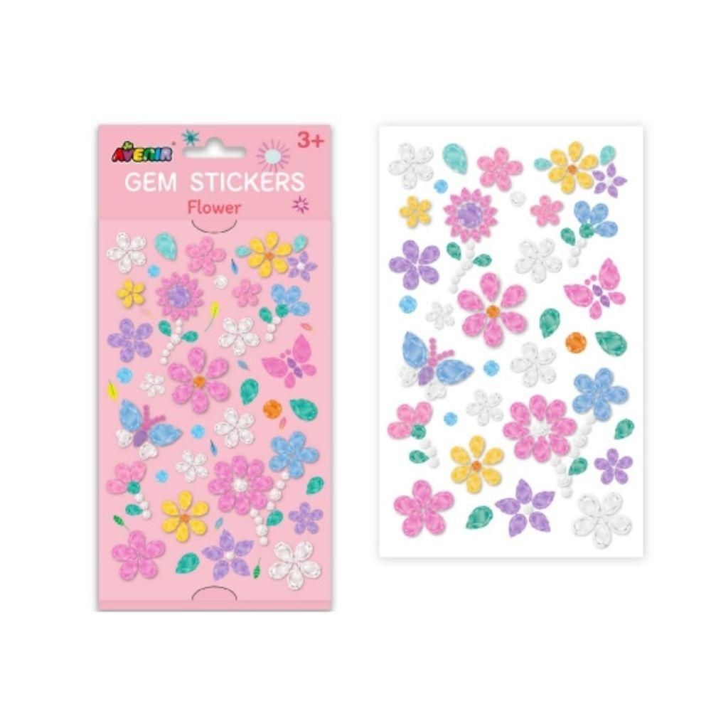 Avenir Csillogó kövek matrica készlet - Virágok