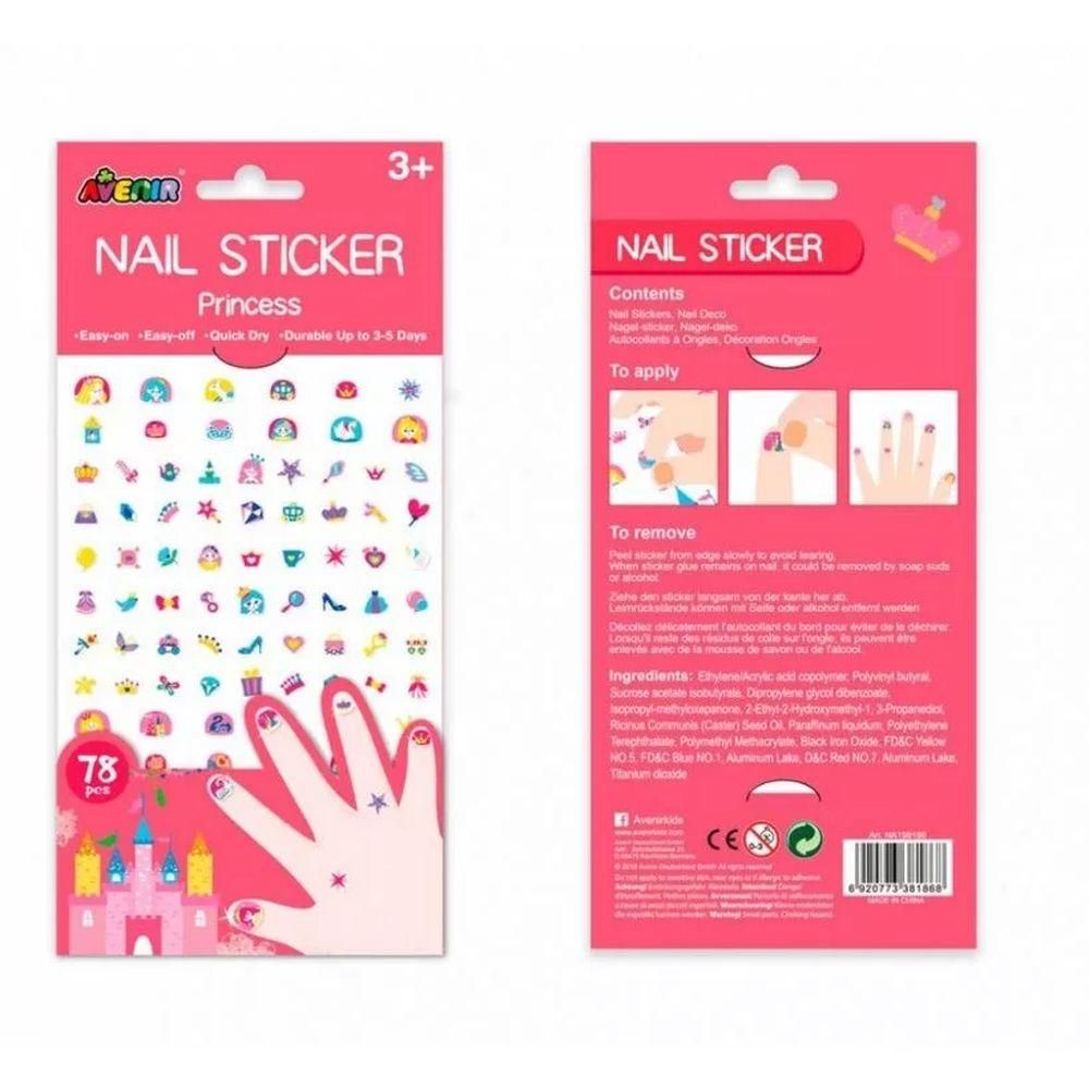 Avenir Körömmatrica szett - Hercegnők