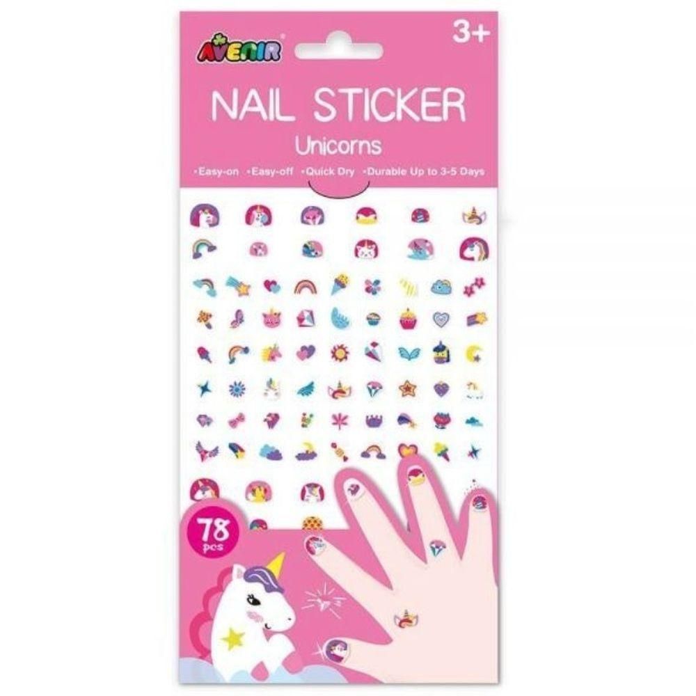 Avenir Körömmatrica szett - Unikornisok