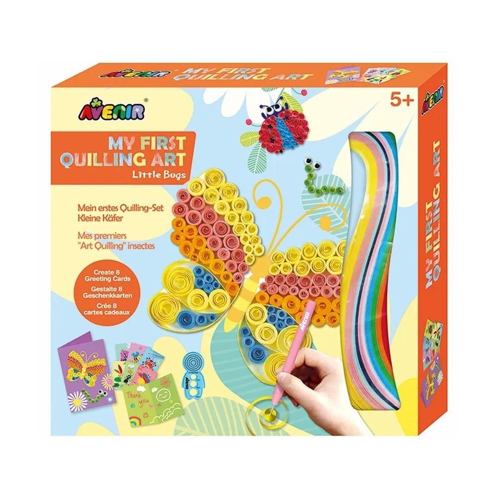 Avenir Üdvözlőkártya készítés quilling technikával - pillangók
