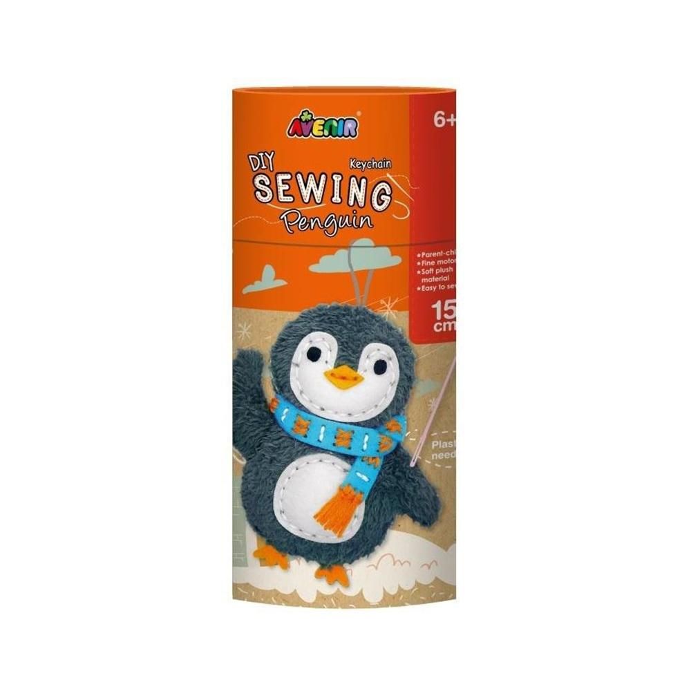 Avenir Varrható plüss kulcstartó - Pingvin