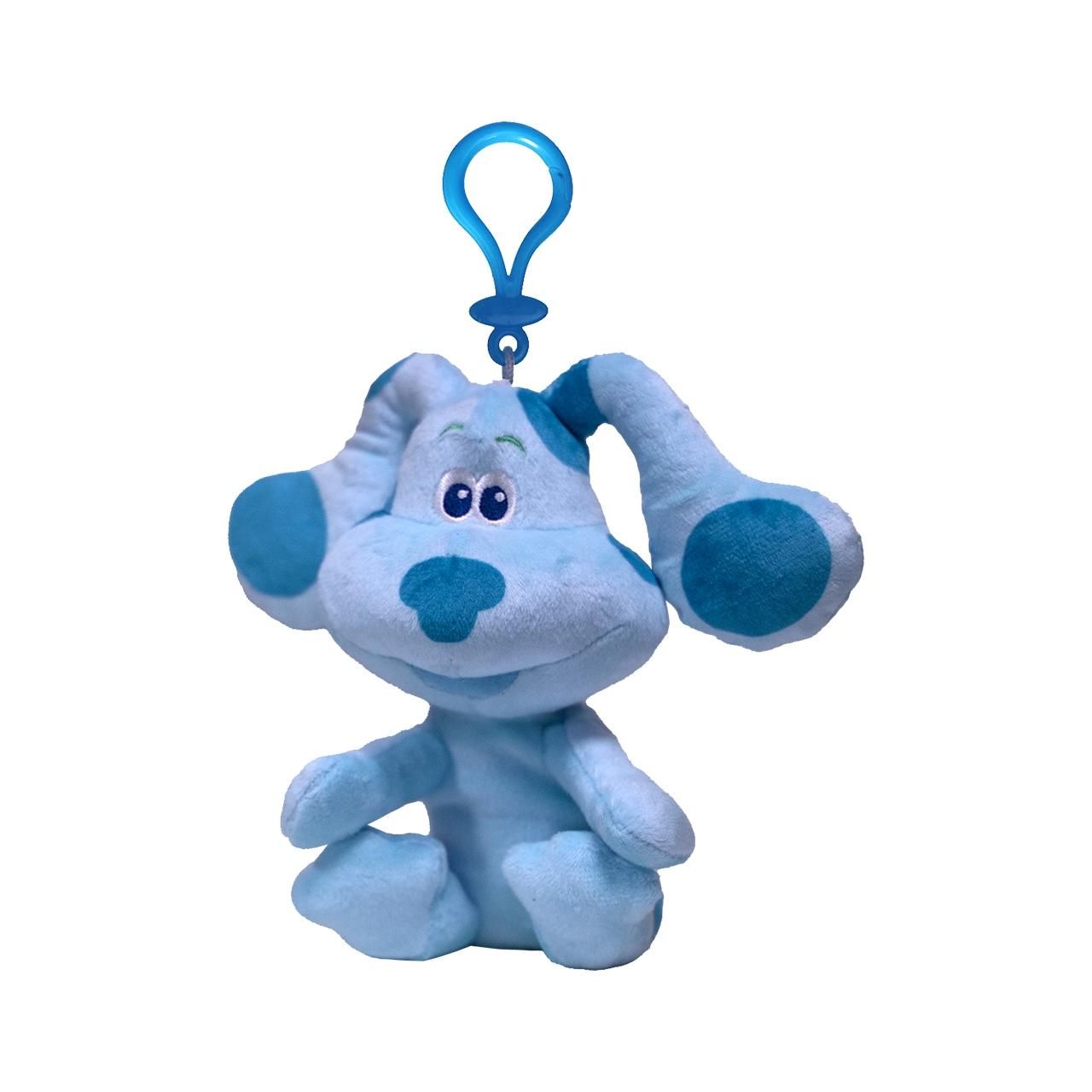 Azúrkék nyomok plüsskutya akasztós pénztárca - Azúr