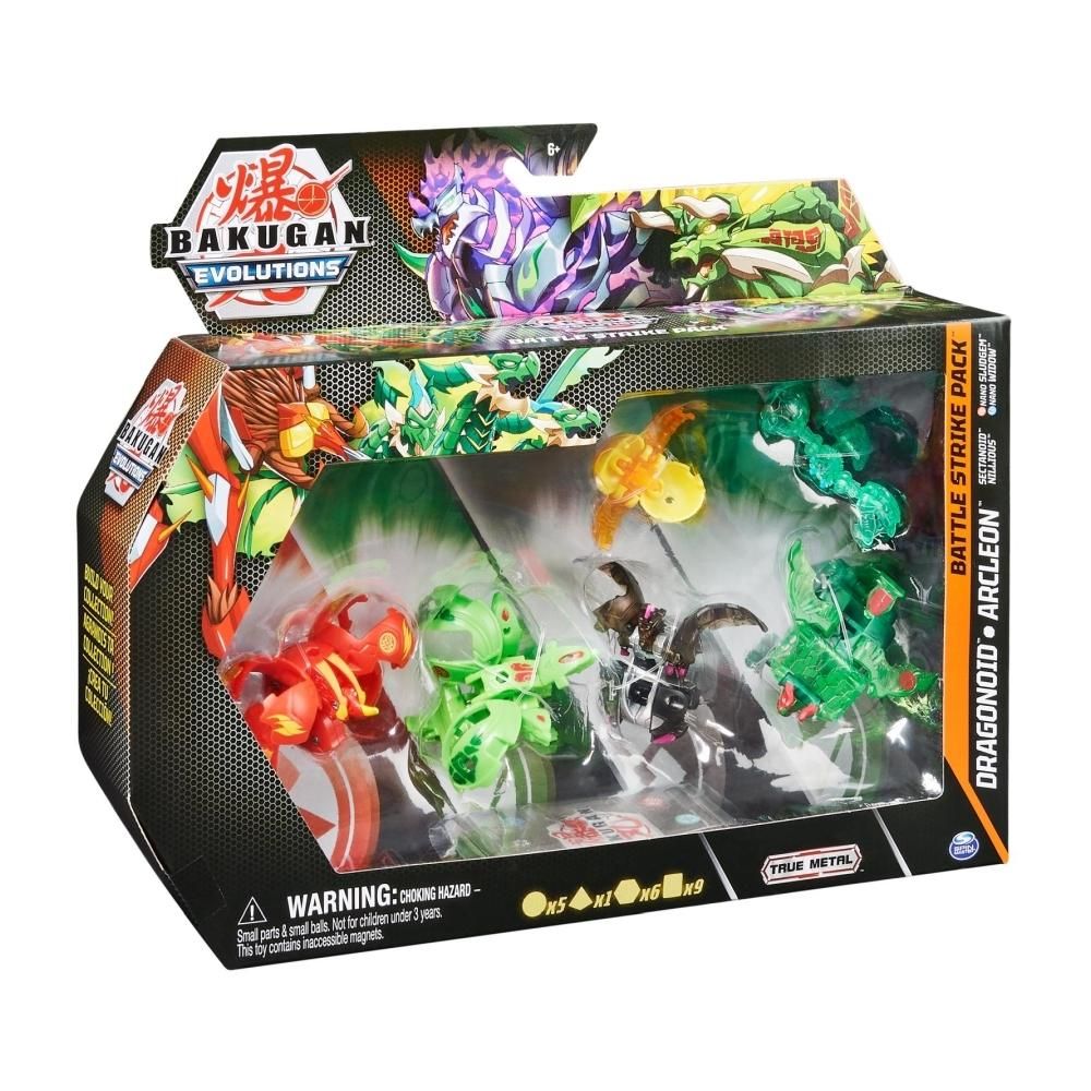 Bakugan S4 - Evolutions Harci csapás szett 6 db-os - Platinum Dragonoid Arcleon