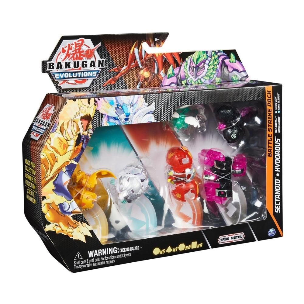 Bakugan S4 - Evolutions Harci csapás szett 6 db-os - Platinum Sectanoid, Hydorous