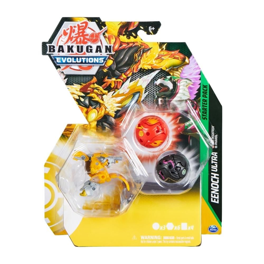 Bakugan S4 - Evolutions Kezdőcsomag 3 db-os - Eenoch Yellow