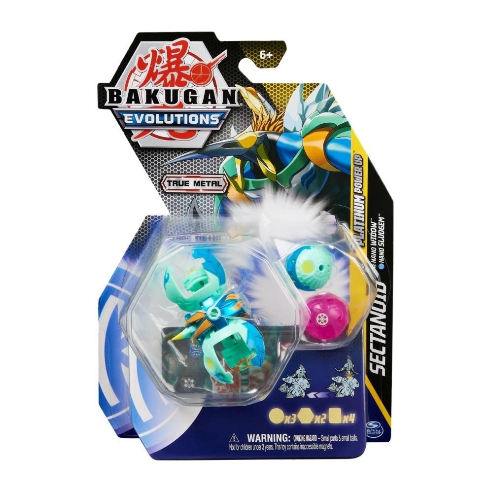 Bakugan S4 - Evolutions Platinum Power Up csomag 3 db-os - Sectanoid