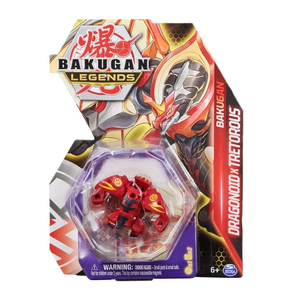 Bakugan S5 Legends alapcsomag 1 db-os - Dragonoid & Tretorous Red
