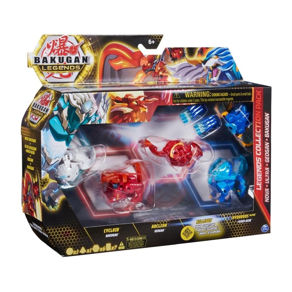 Bakugan S5 Legends kollekció 4 db-os - Nova Nillious