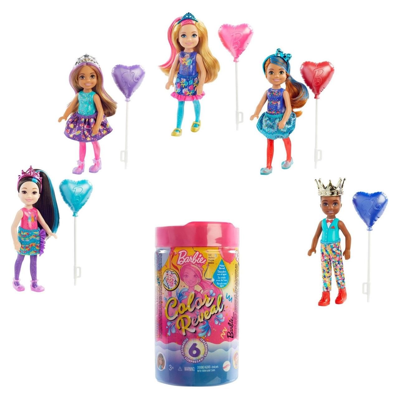 Barbie Color Reveal Chelsea meglepetés baba - irány a buli