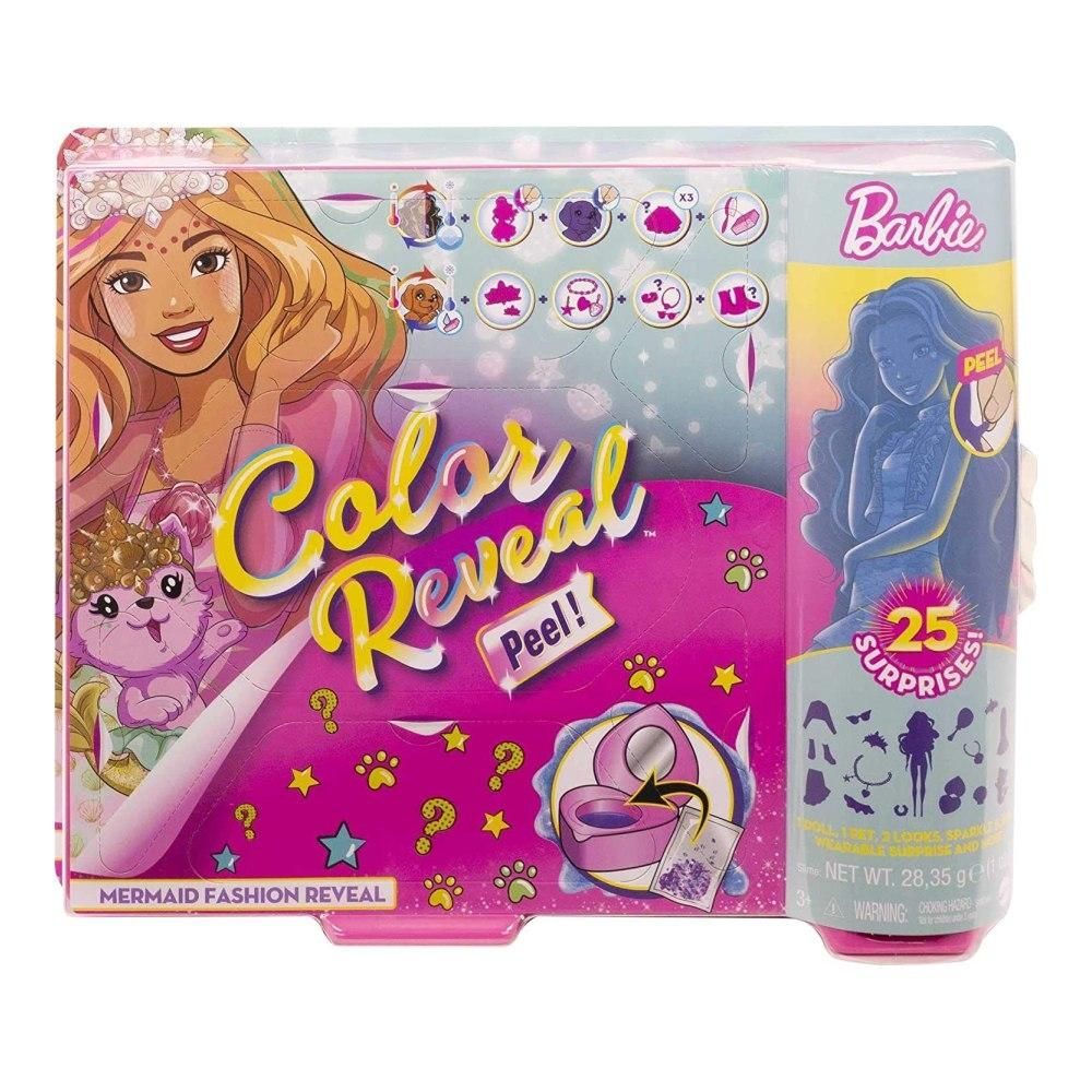 Barbie Color Reveal mágikus meglepetés baba - sellő divat