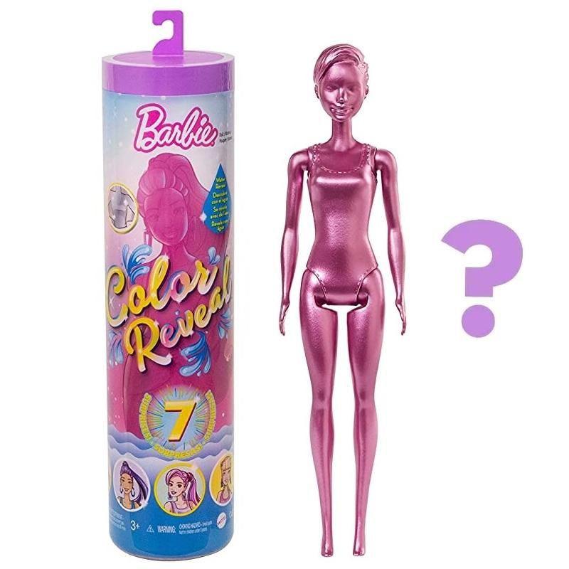 Barbie Color Reveal meglepetés baba - csillámvarázs (GTR93)