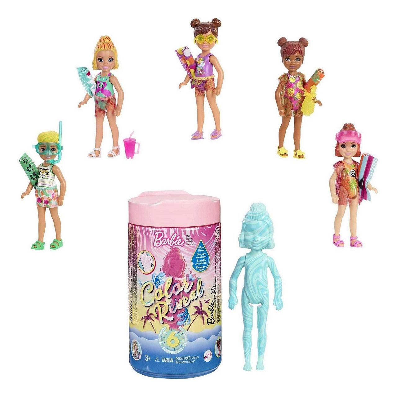 Barbie Color Reveal meglepetés Chelsea baba - nyári kalandok