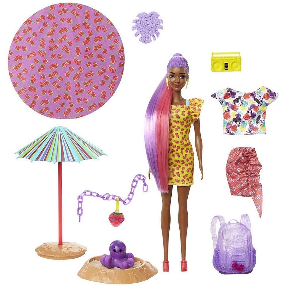Barbie Color Reveal meglepetés csomag - nyári kalandok - piros eper
