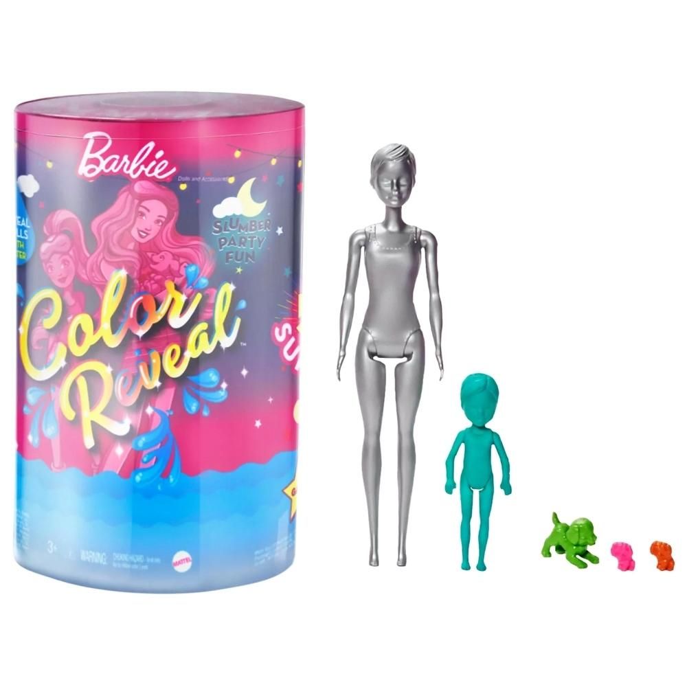 Barbie Color Reveal pizsiparty Barbie és Chelsea babával (GRK14)