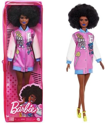 Barbie Fashionista barátnők stílusos divatbaba - mintás kabátban