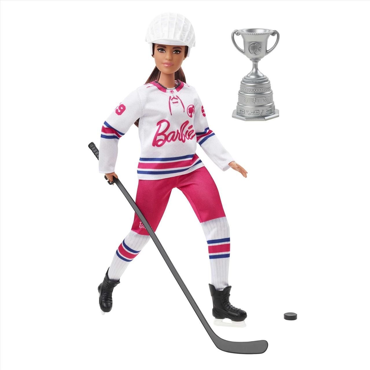Barbie Téli olimpia - sportoló baba - jégkorongjátékos baba (HCN30/HFG74)