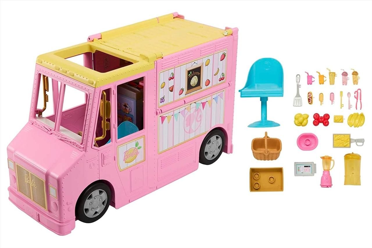 Barbie The Movie - Limonádés kocsi játékszett