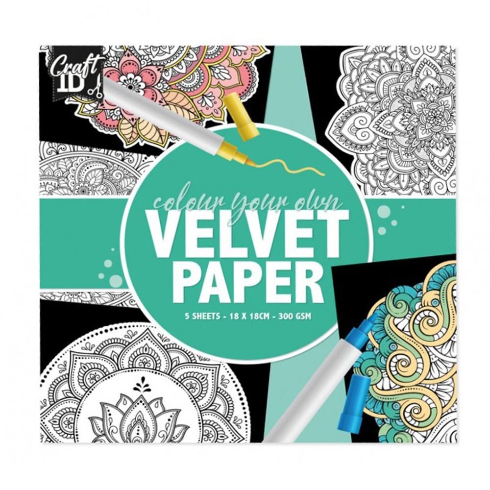 Bársony színező lapok - Minták