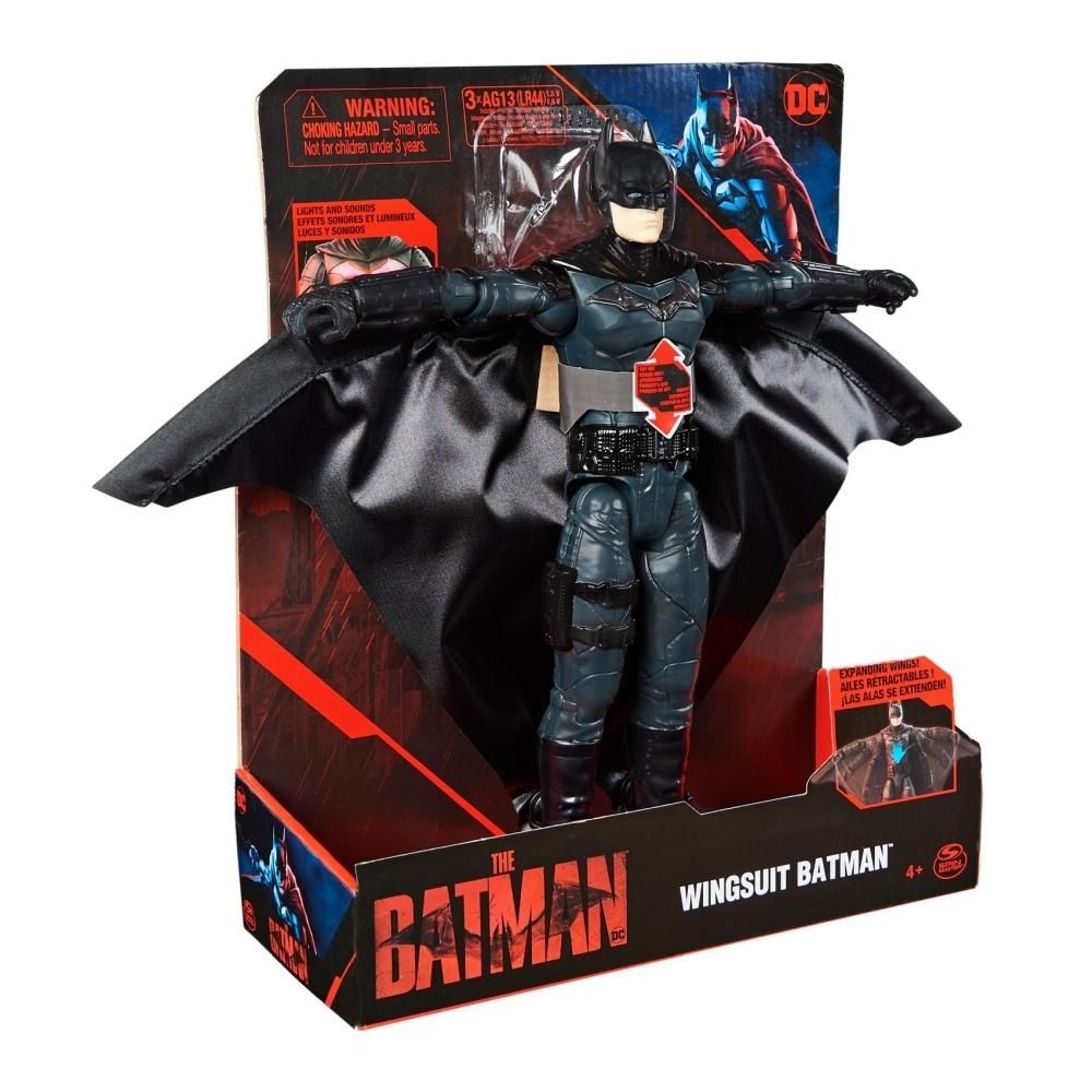 Batman Movie 30 cm-es figura denevéröltöny siklóruhában, hanggal és fénnyel