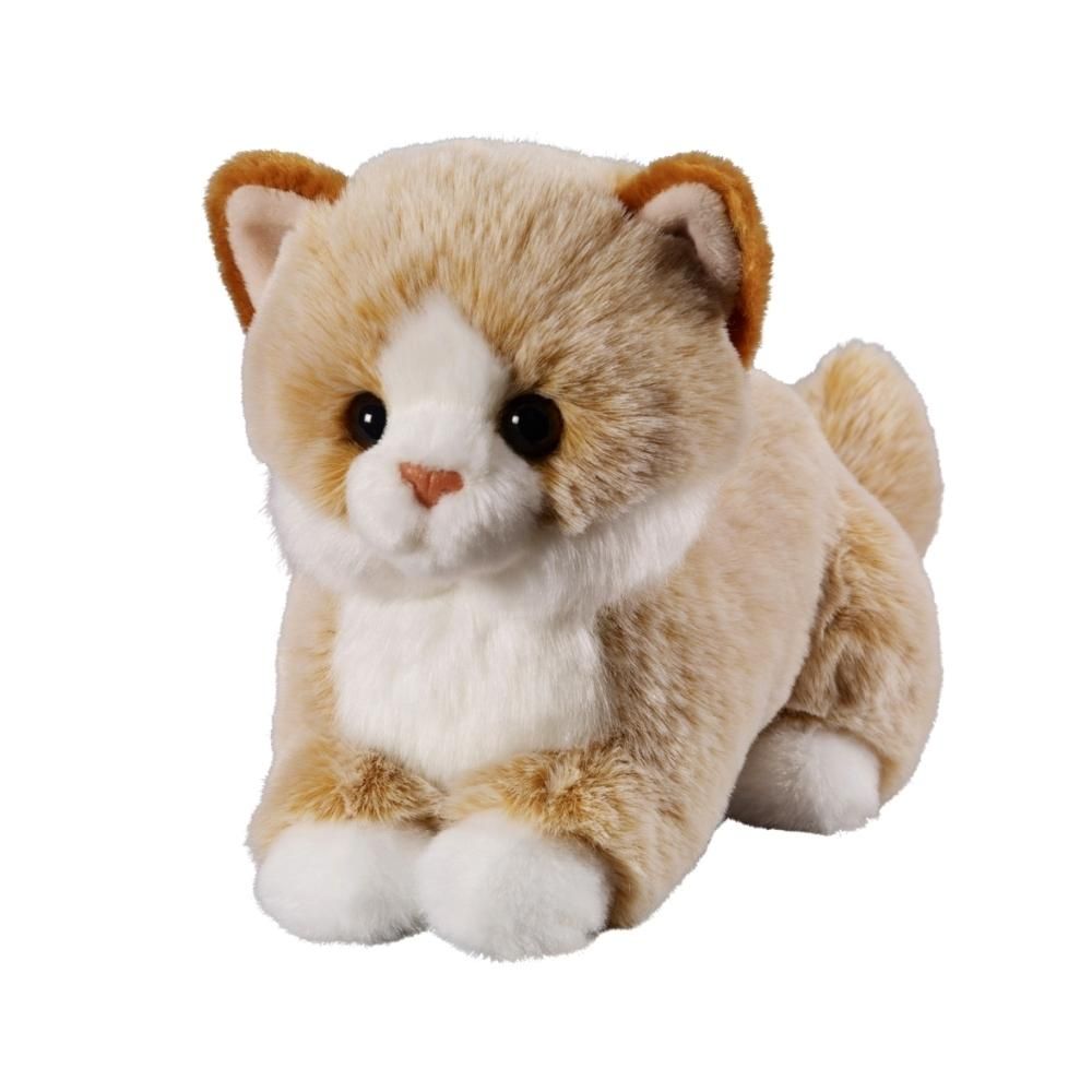 Bauer Plüss bézs cica fekvő 18 cm