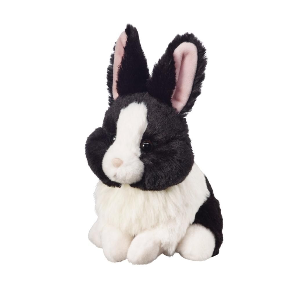 Bauer Plüss fekete-bézs nyuszi 15 cm