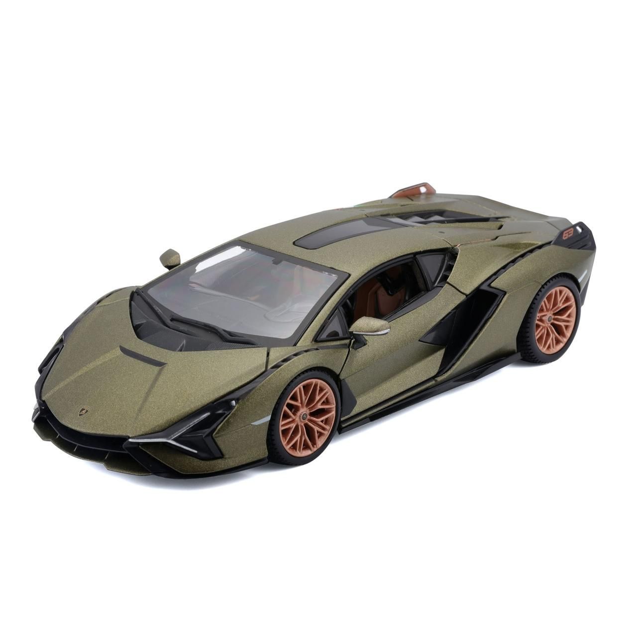 Bburago 1:24 Lamborghini Sián FKP 37, metálzöld (18-21099)