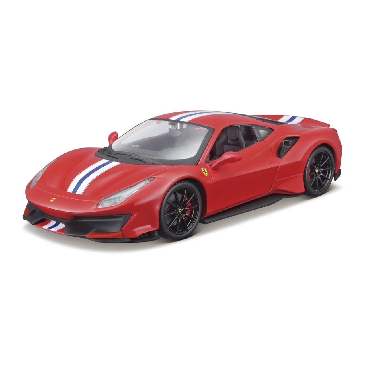 Bburago 1:24 versenyautó - Ferrari 488 Pista, piros (18-26026)