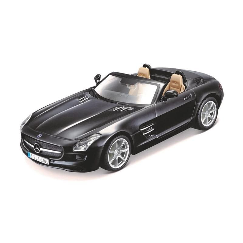 Bburago 1:32 kisautó - Mercedes-Bens SLS AMG Roadster, fekete (18-43035)