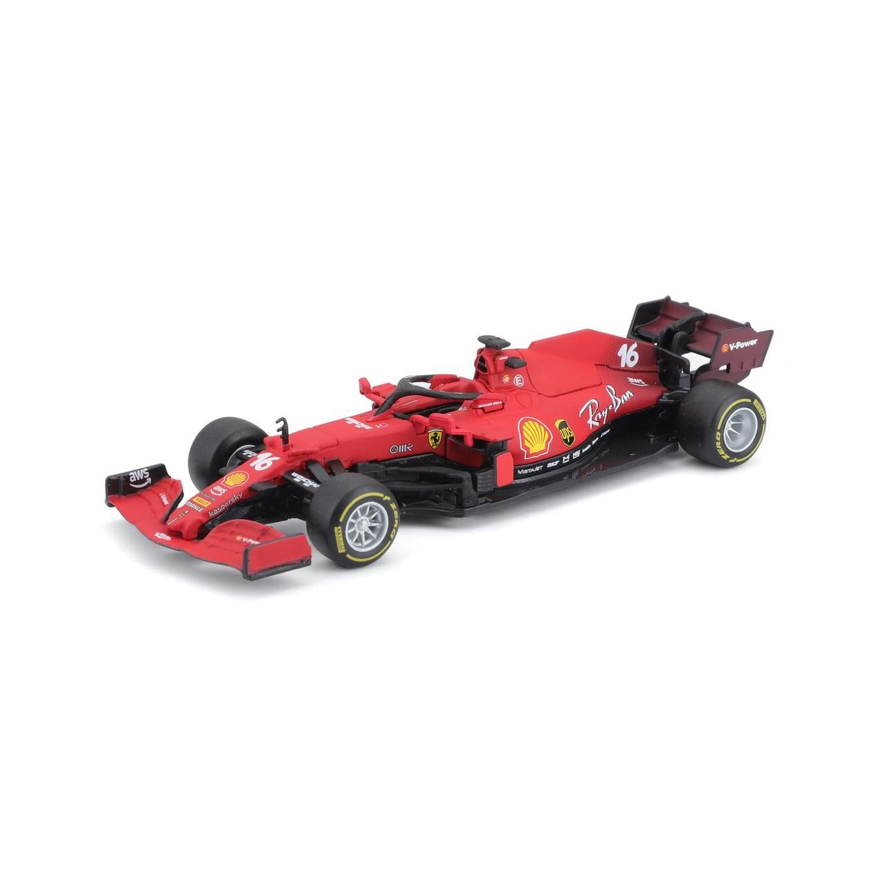 Bburago 1:43 Ferrari SF21 2021, #16 Leclerc F1 versenyautó (18-36829)