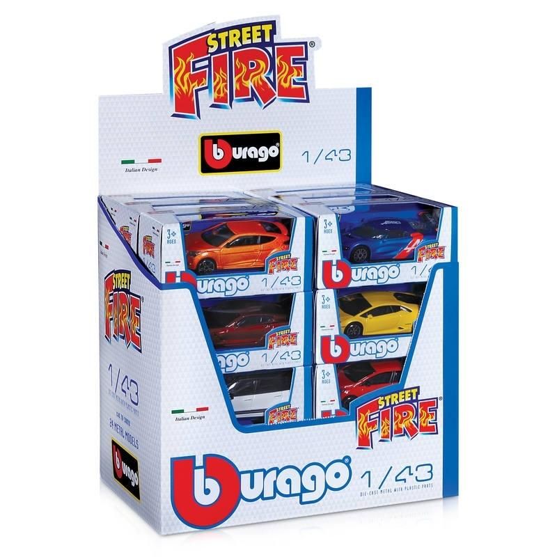 Bburago 1:43 Street fire kisautó (többféle)