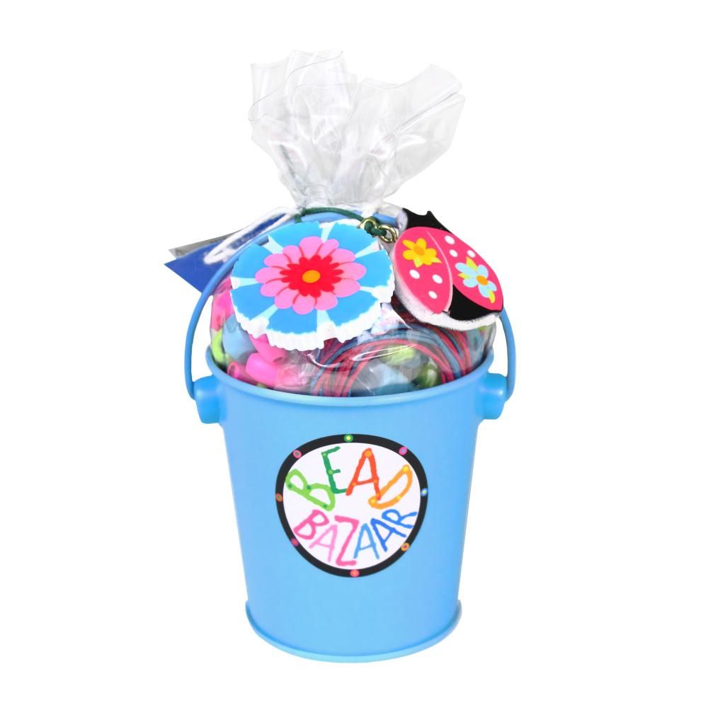 Bead Bazaar Gyöngy kert vödörben - kék