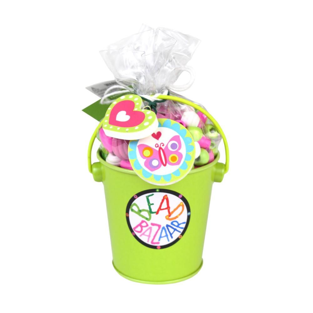 Bead Bazaar Gyöngy kert vödörben - zöld