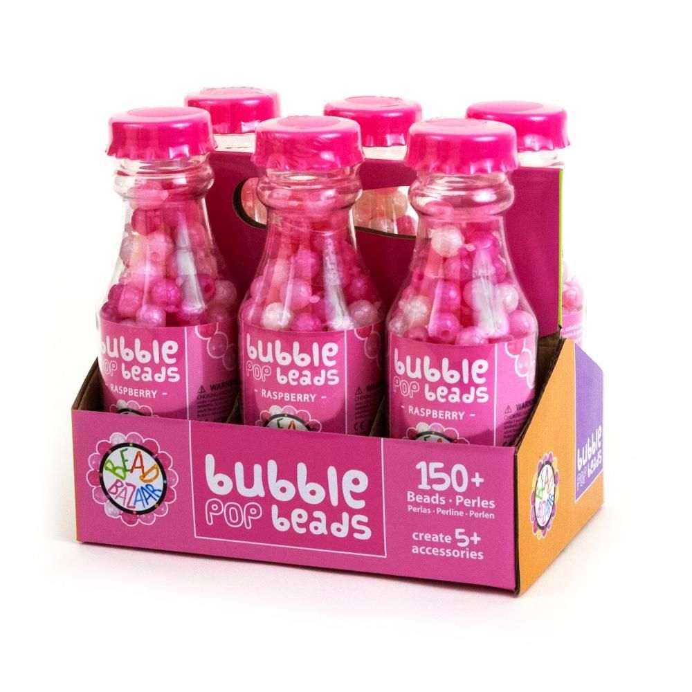 Bead Bazaar Gyöngy palack 1 db - málna