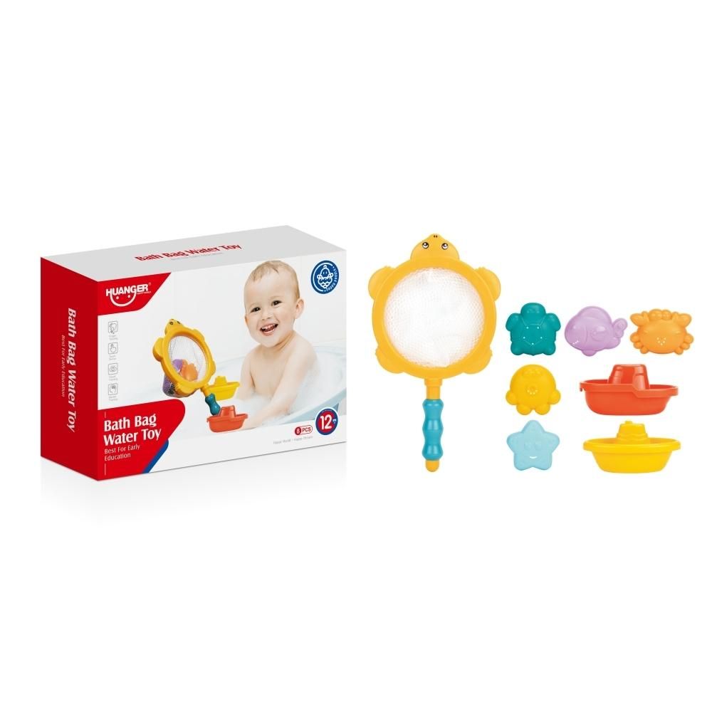 Bébi fürdőháló játékokkal