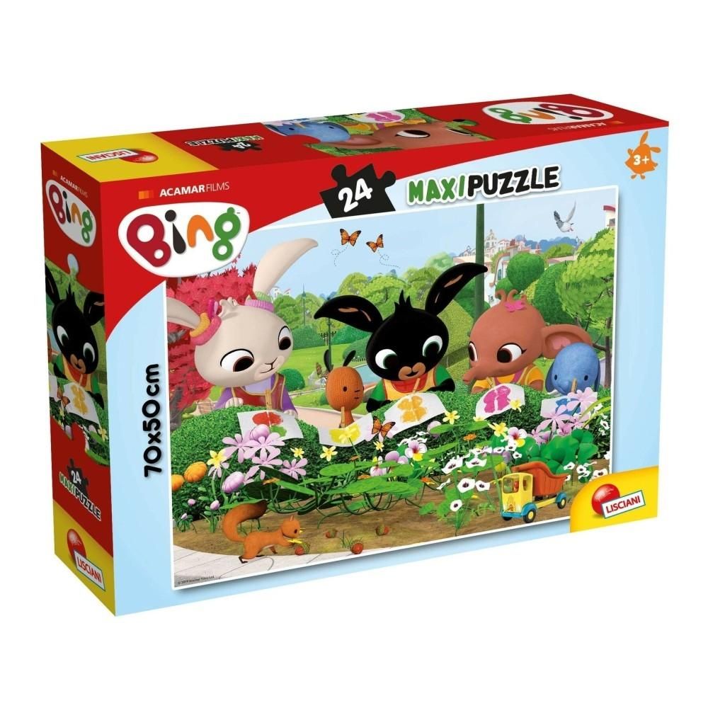 Bing maxi puzzle 24 db, 70x50 cm - Bing és barátai festenek