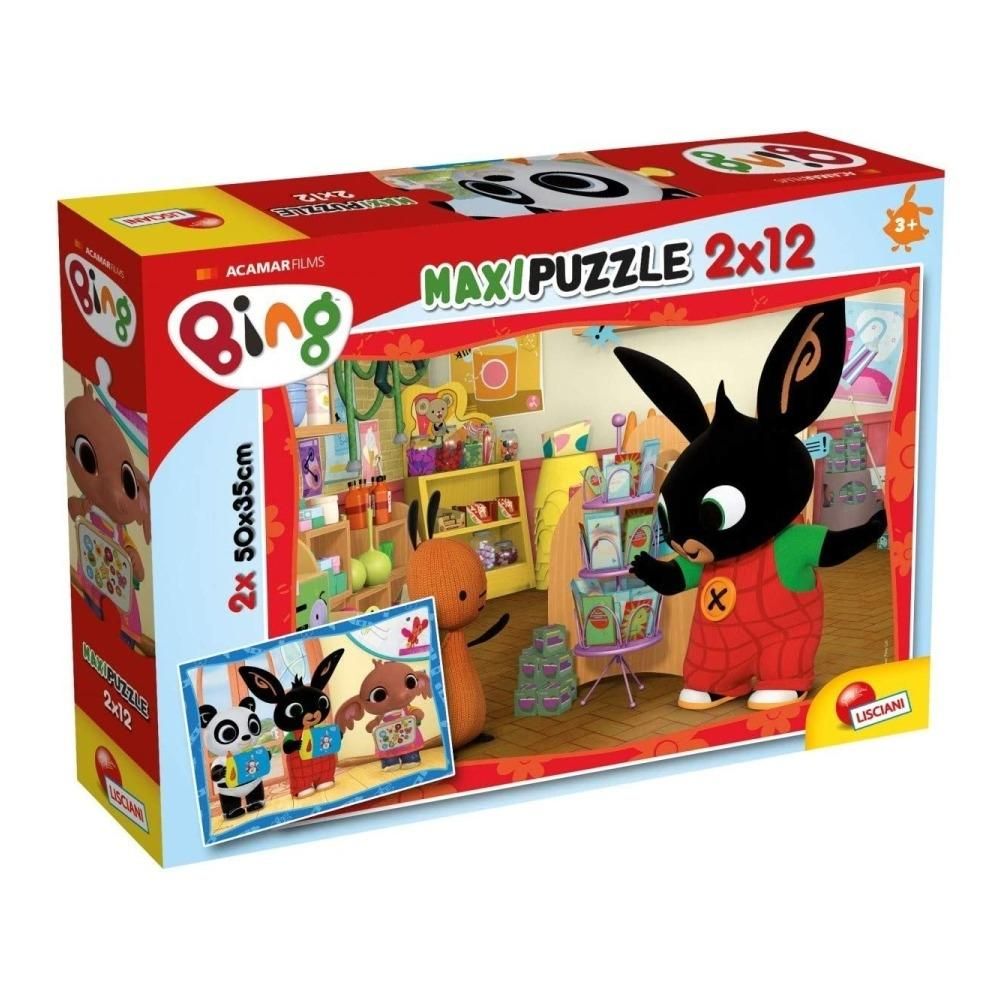 Bing maxi puzzle 2x12 db - Bing iskolában